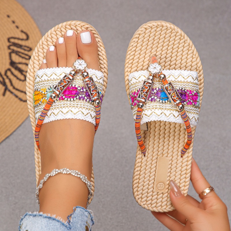 Ethnic Modern Fashion - Pantofole da donna Scarpe intrecciate a