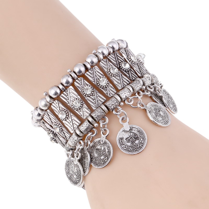 Ethnic Fashion Co In - Braccialetti con nappe a forma di